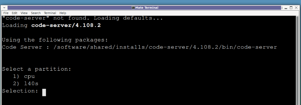 Partition and Resource Selection